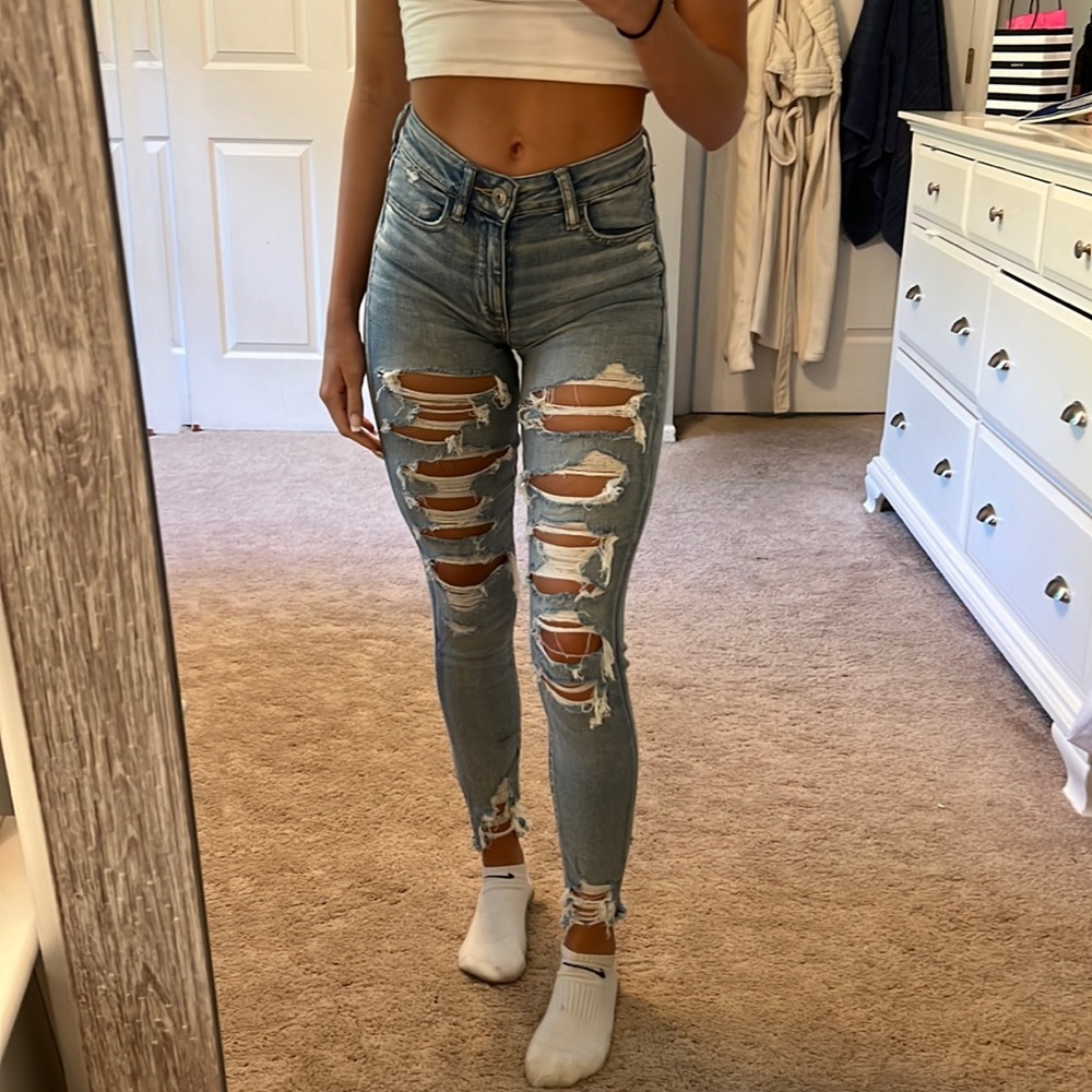 ripped skinny jeans